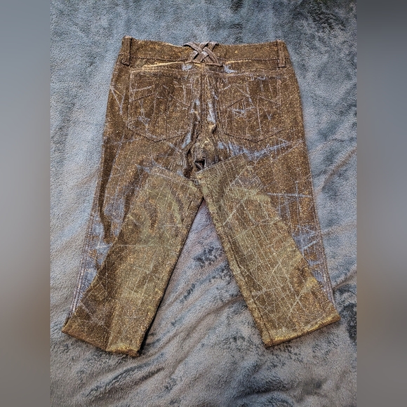 Rare Tripp NYC Gold/Silver holographic jeans - Picture 5 of 6